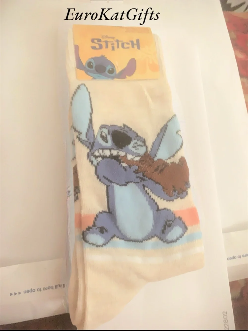 NWT DISNEY Stitch Character Socks  Stich and Chocolate Bunny NEW with tags